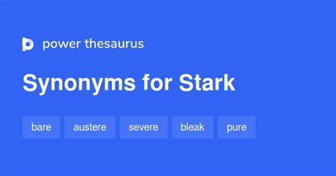 stark synonym|STARK Synonyms: 299 Similar and Opposite Words .
